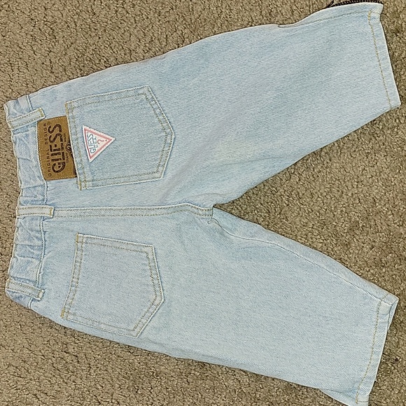 VTG BABY GUESS U.S.A. 80S 90S LIGHT BKUE WASH JEANS 2T - Picture 1 of 15